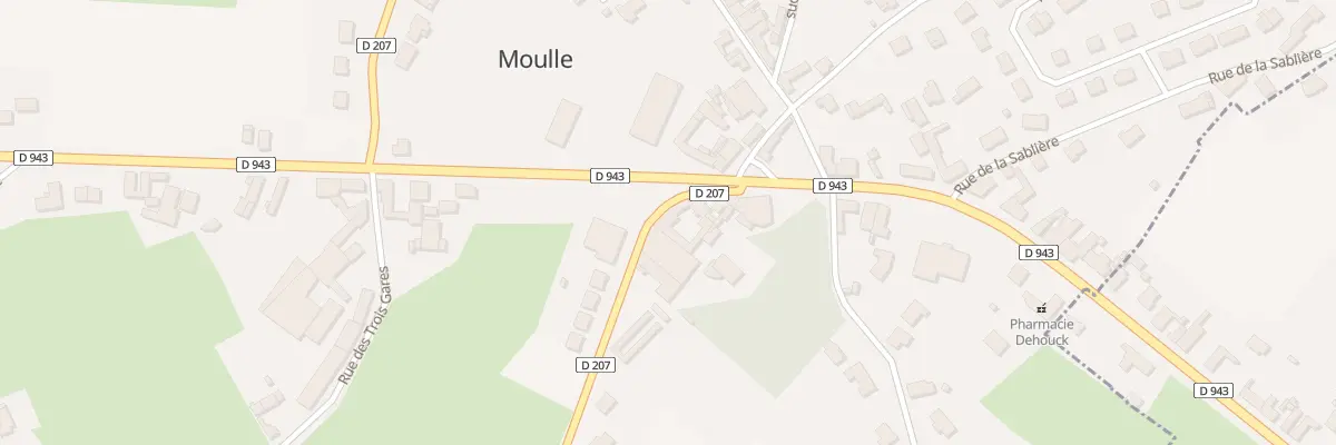 Plan du 1A Rte de Moringhen à Moulle