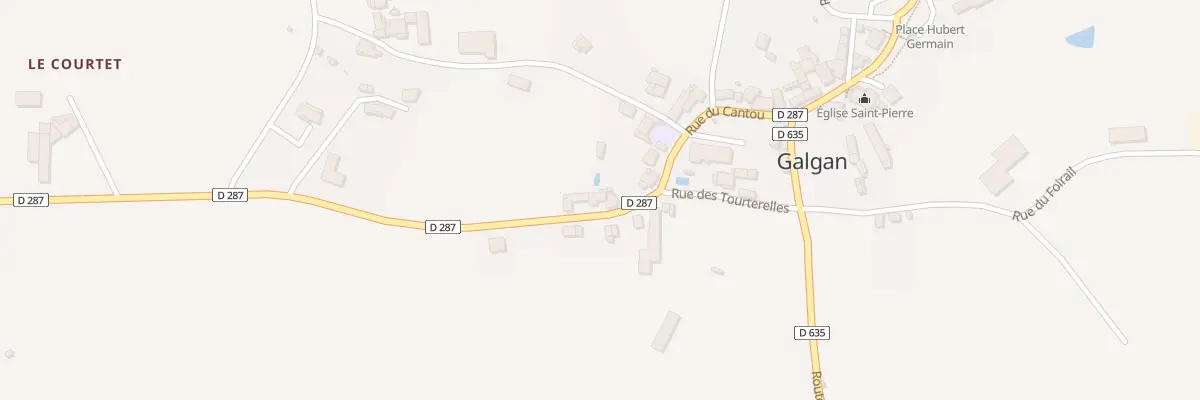 Plan du 146 Rte de Peyrusse à Galgan