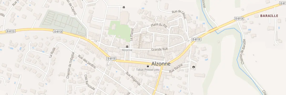 Plan du 47 Gr Grand Rue à Alzonne