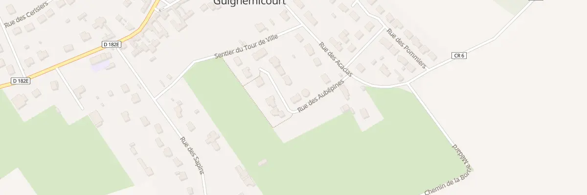 Plan du 4 Rue des Aubepines à Guignemicourt