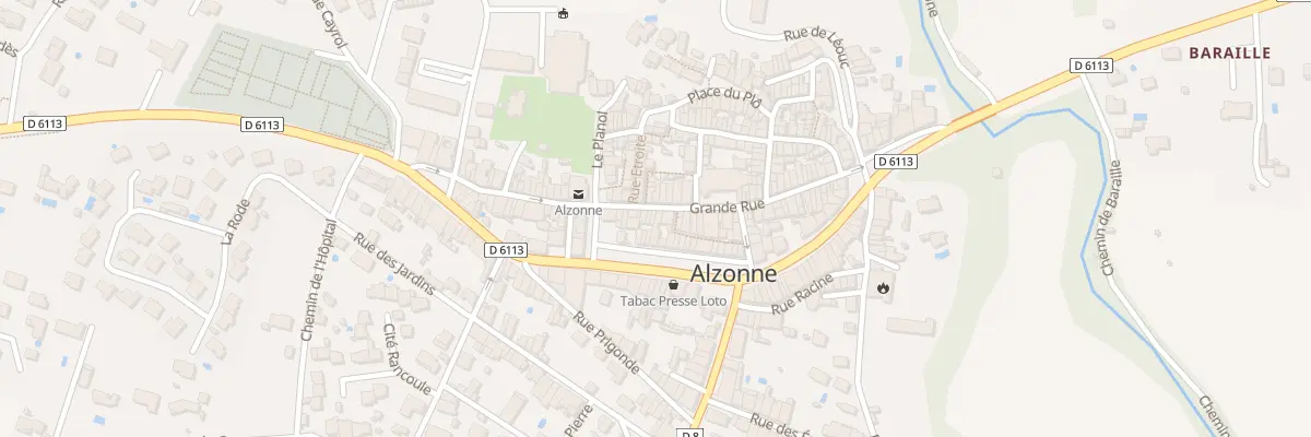 Plan du 40 Gr Grand Rue à Alzonne