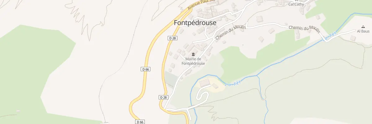 Plan du 5001F Lo Bainat d’Availl à Fontpédrouse