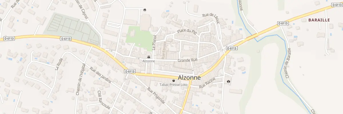 Plan du 51 Gr Grand Rue à Alzonne