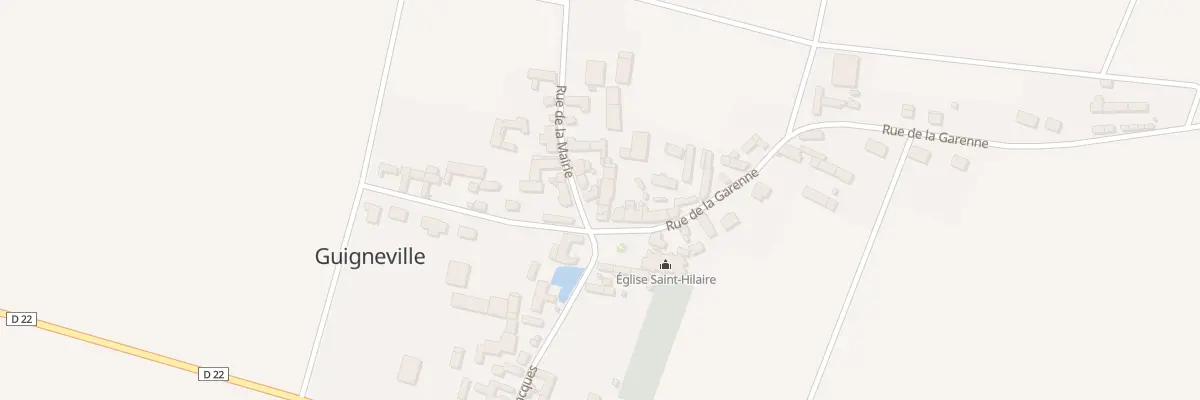 Plan du 2 Rue de la Mairie à Guigneville