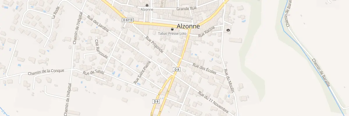 Plan du 23 Rue Prigonde à Alzonne