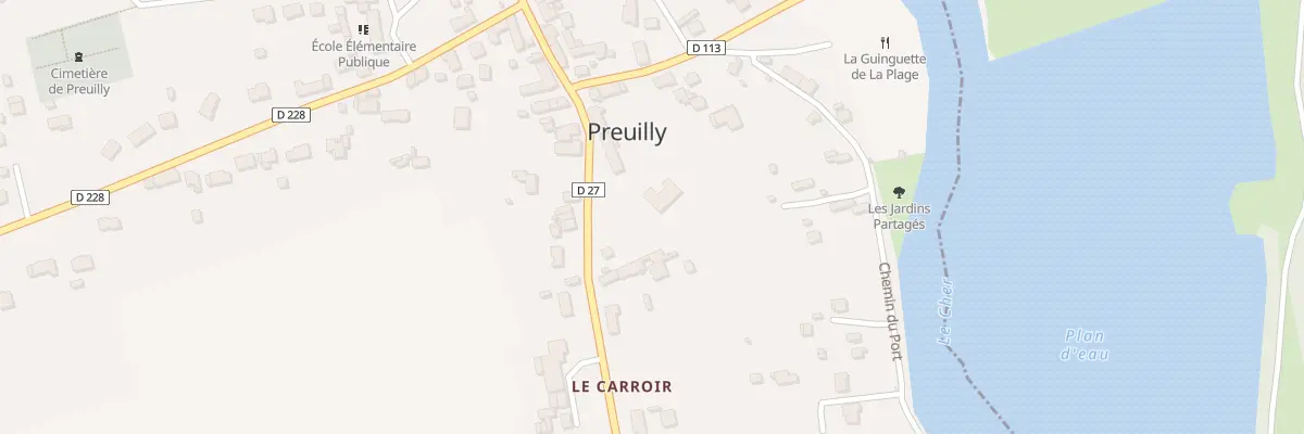 Plan du 1 Le Carroir à Preuilly