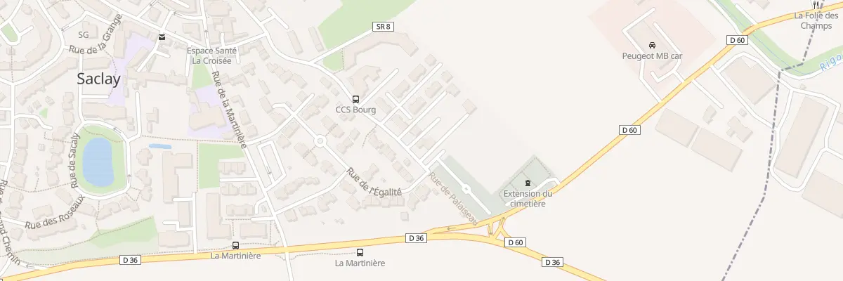Plan du 11 Rue de Palaiseau à Saclay