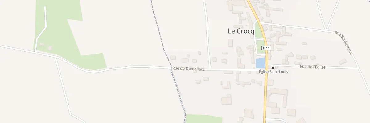 Plan du 10 Rue de Domeliers au Crocq