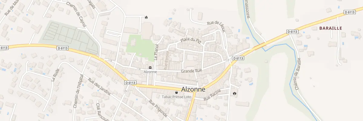 Plan du 3 Rue Nerie à Alzonne