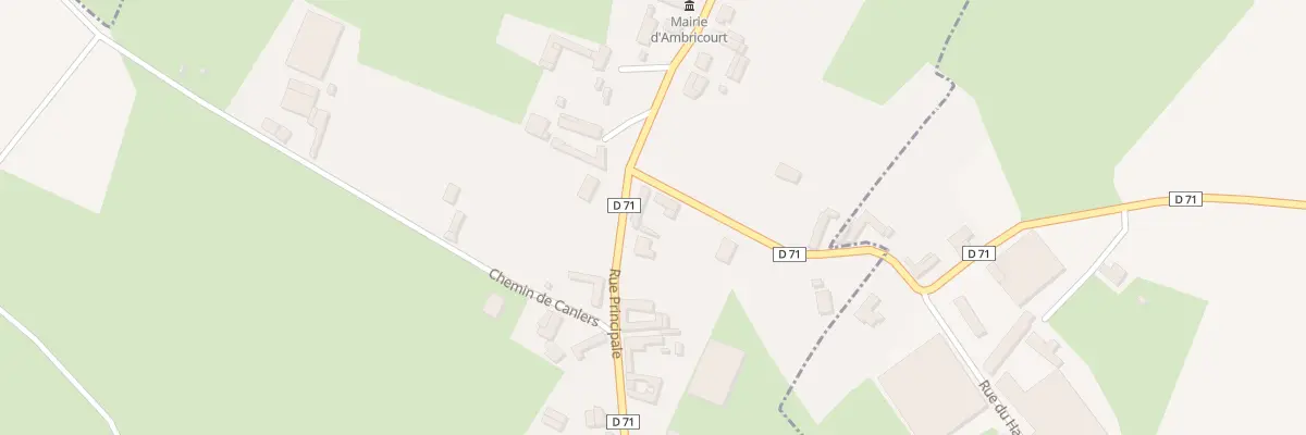 Plan du 2 Rue de Crepieul à Ambricourt