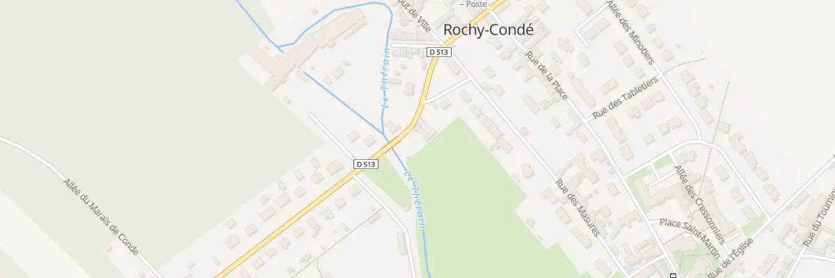 Plan du 1 Rue de la Gare à Rochy-Condé