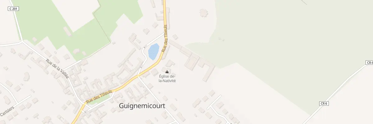 Plan du 40 Rue des Tilleuls à Guignemicourt