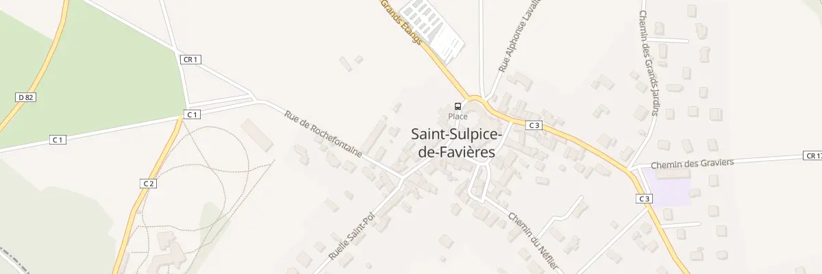 Plan du 12 Rue aux Fèves à Saint-Sulpice-de-Favières