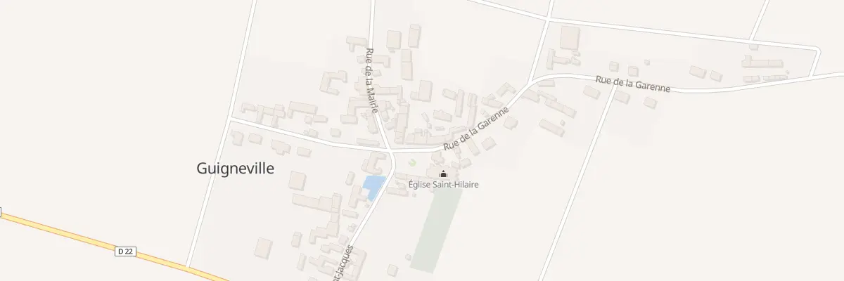 Plan du 7 Pl St Hilaire à Guigneville