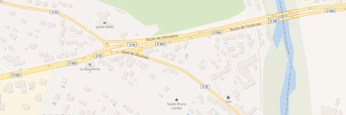 Plan du 21 All de Boussac à Saïx