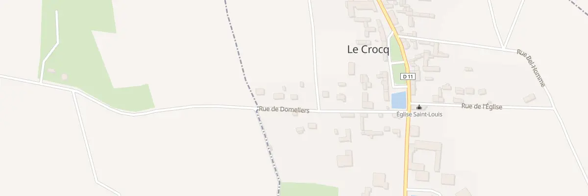 Plan du 8 Rue de Domeliers au Crocq