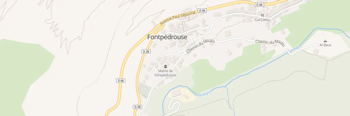 Plan du 1 Cami de la Nugreda à Fontpédrouse