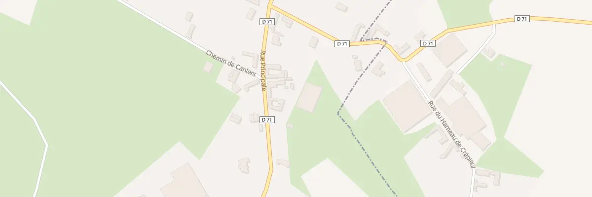 Plan du 25 Rue Principale à Ambricourt