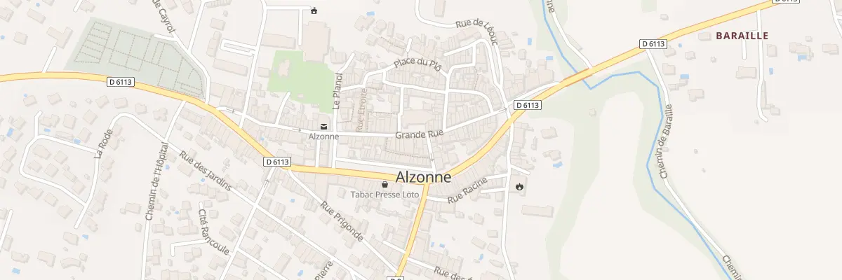Plan du 60 Gr Grand Rue à Alzonne