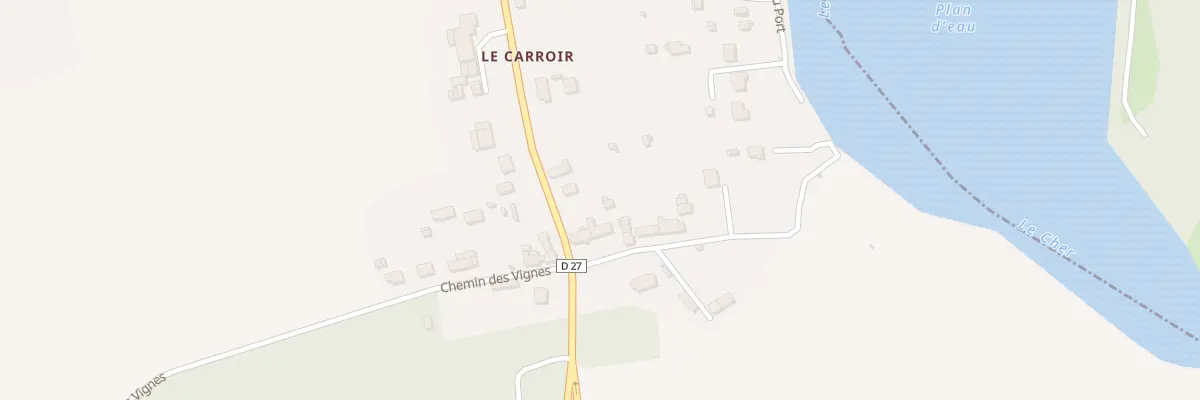 Plan du 1 Che du Carroir à Preuilly