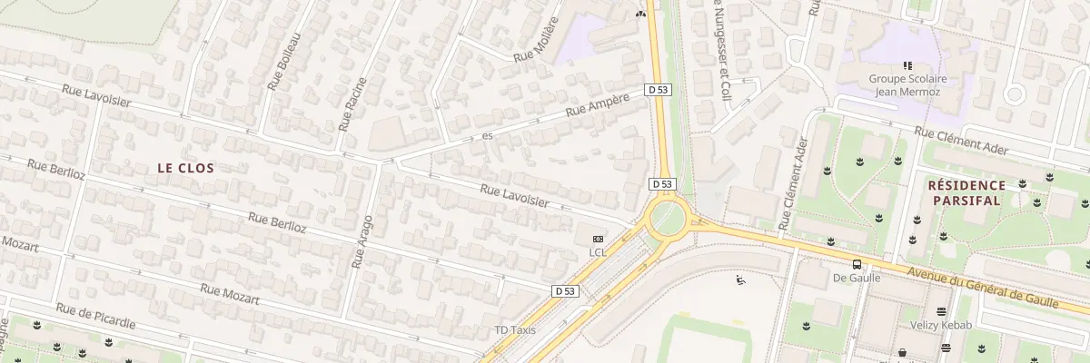 Plan du 14 Rue Lavoisier à Vélizy-Villacoublay