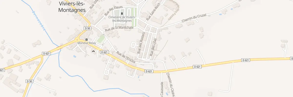 Plan du 89 Rue Larroque à Viviers-lès-Montagnes