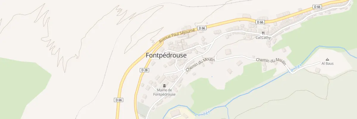 Plan du 118 Le Village à Fontpédrouse