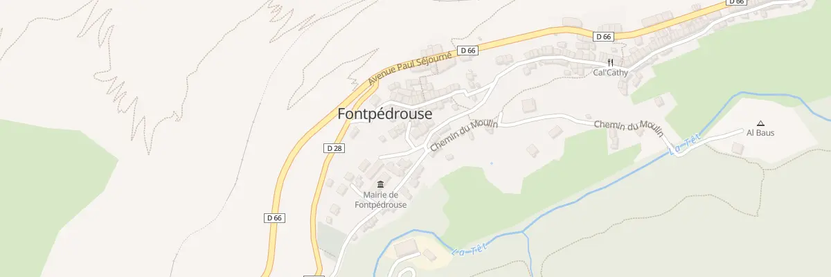 Plan du 9002 Le Village à Fontpédrouse