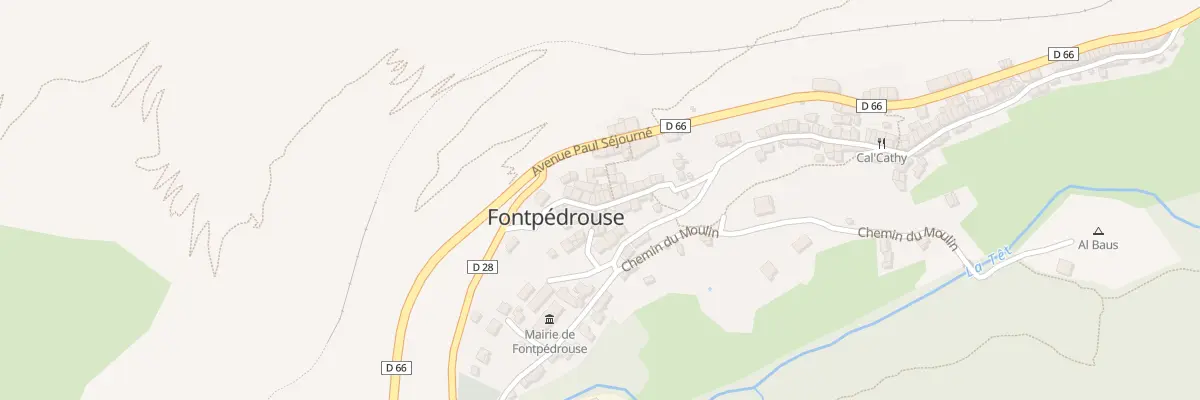Plan du 55 Le Village à Fontpédrouse