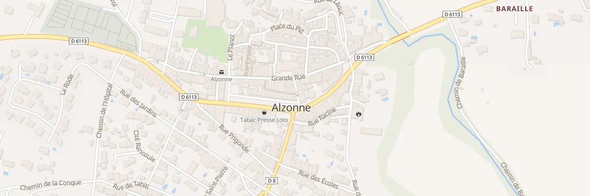 Plan du 37 Rue de la Promenade à Alzonne