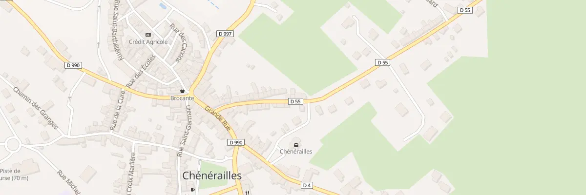 Plan du 4 Rte de Saint-loup à Chénérailles