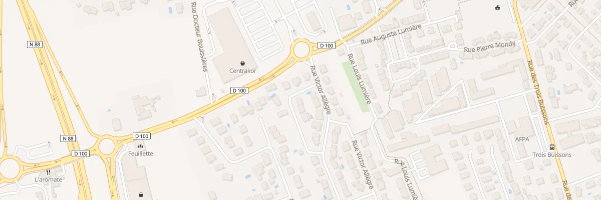 Plan du 40 Rue Victor Allègre à Albi