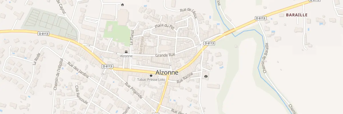 Plan du 66 Gr Grand Rue à Alzonne