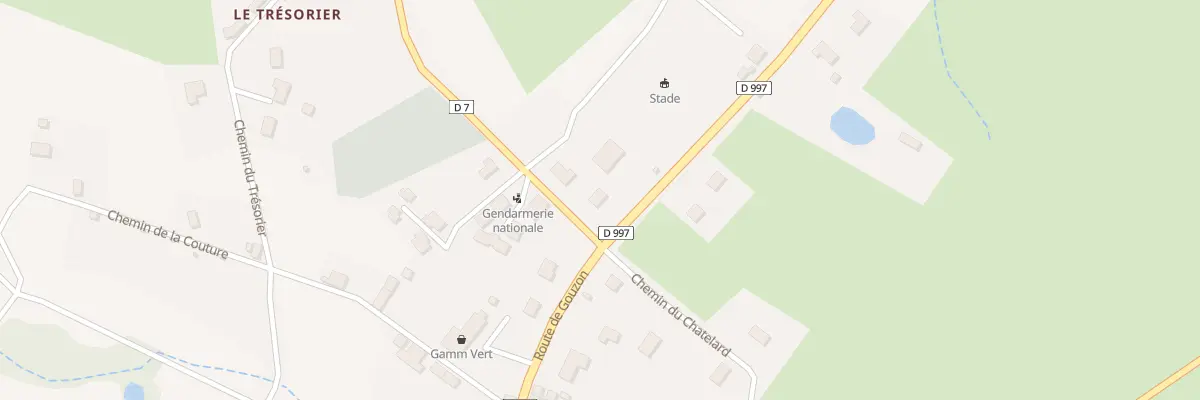 Plan du 2 Rte de Gouzon à Chénérailles