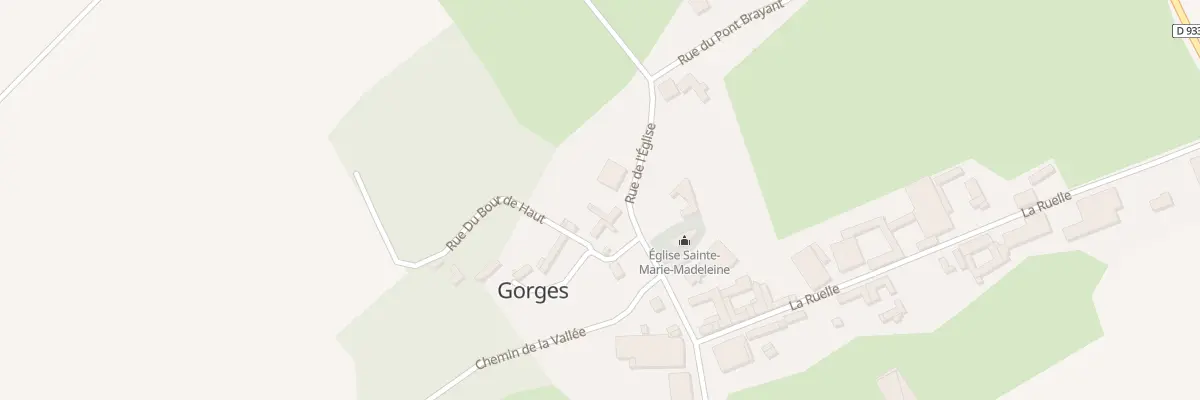 Plan du 5007 Le Village à Gorges