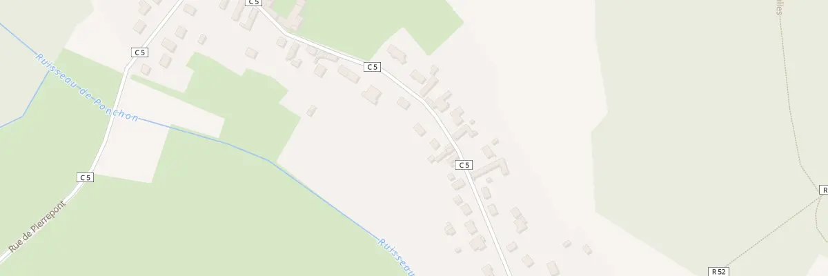 Plan du 885 Rue de Pierrepont à Ponchon