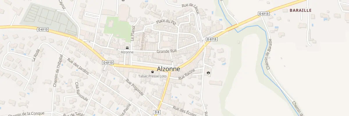 Plan du 6 Rue Porte Esquive à Alzonne
