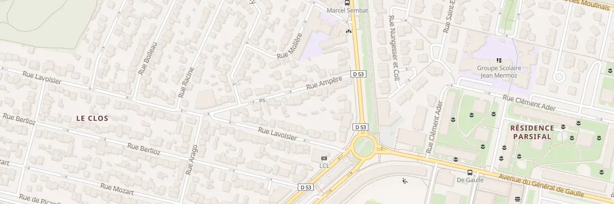 Plan du 11 Rue Ampère à Vélizy-Villacoublay