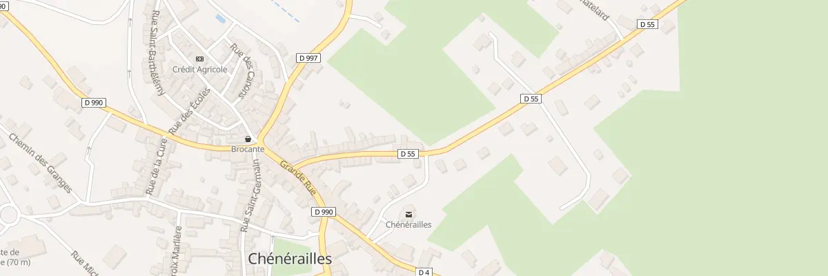 Plan du 2 Rte de Saint-loup à Chénérailles