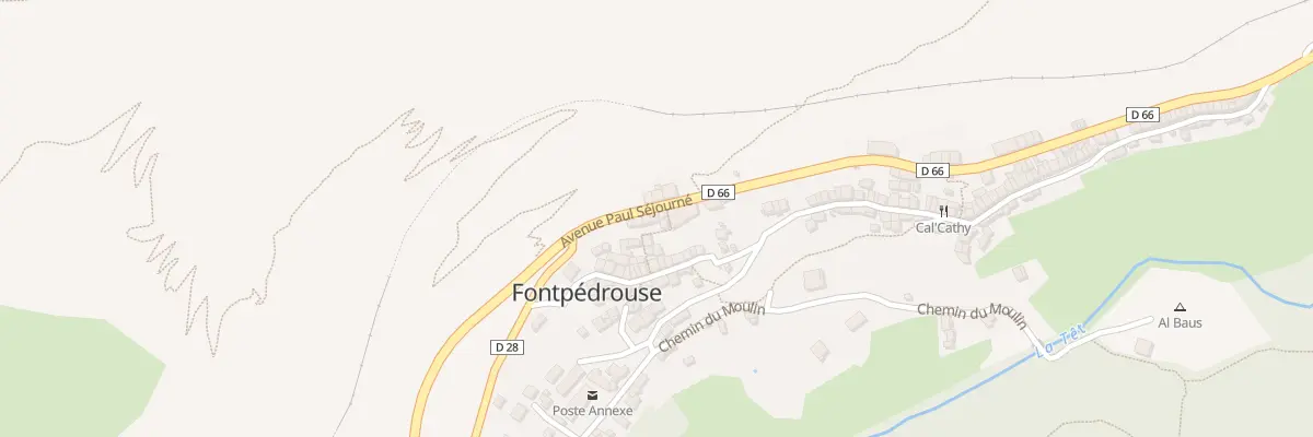Plan du 50 Le Village à Fontpédrouse