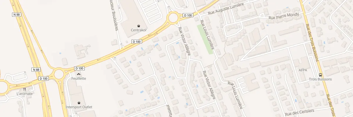 Plan du 36 Rue Victor Allègre à Albi