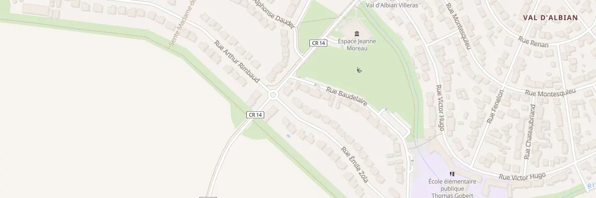 Plan du 1 Rue Emile Zola à Saclay