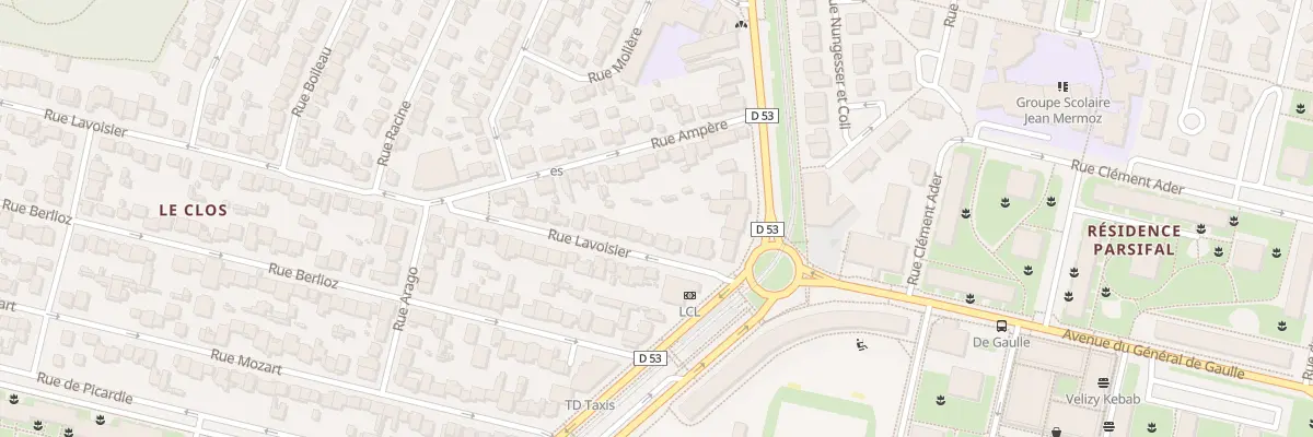 Plan du 10 Rue Lavoisier à Vélizy-Villacoublay