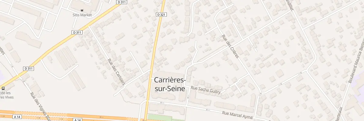 Plan du 13 Rue Henry de Montherlant à Carrières-sur-Seine