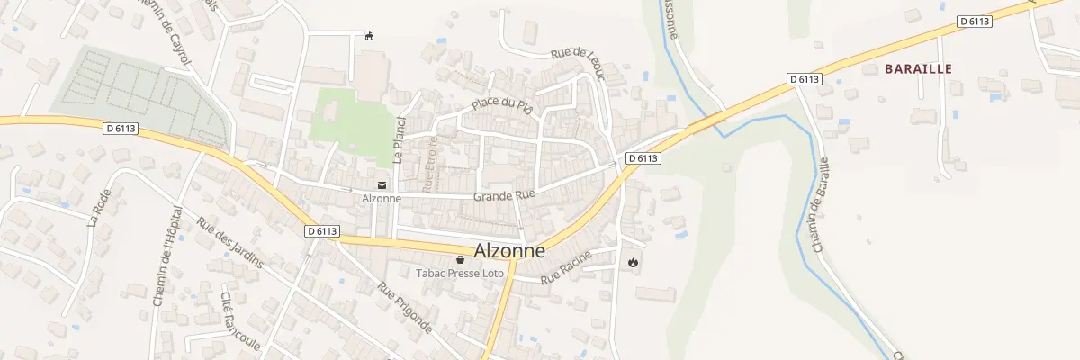 Plan du 67 Grand Rue à Alzonne