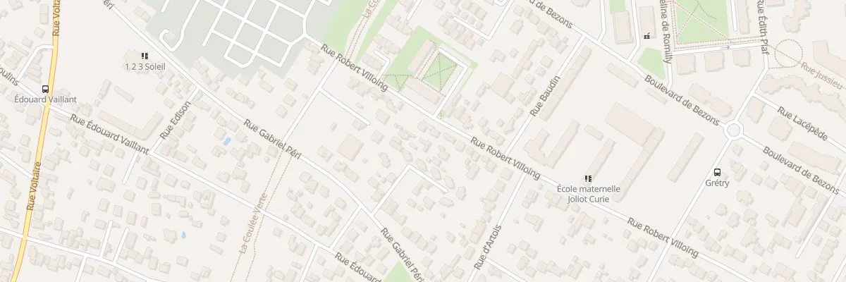 Plan du 44 Rue Robert Villoing à Sartrouville