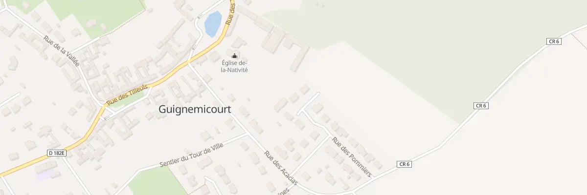 Plan du 15 Rue des Pommiers à Guignemicourt