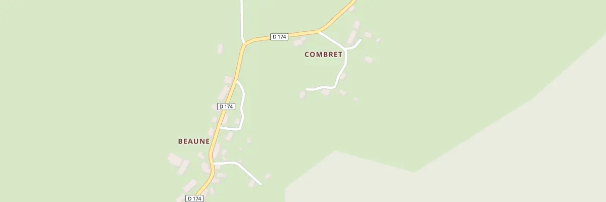 Plan du 2 Combret à Sornac