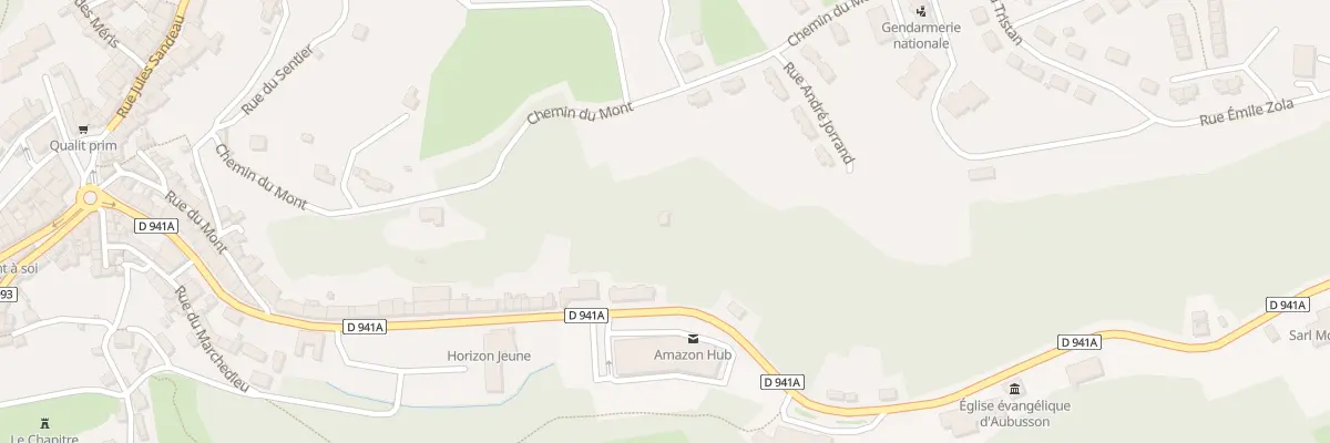 Plan du 59 Rue des Fusillés à Aubusson