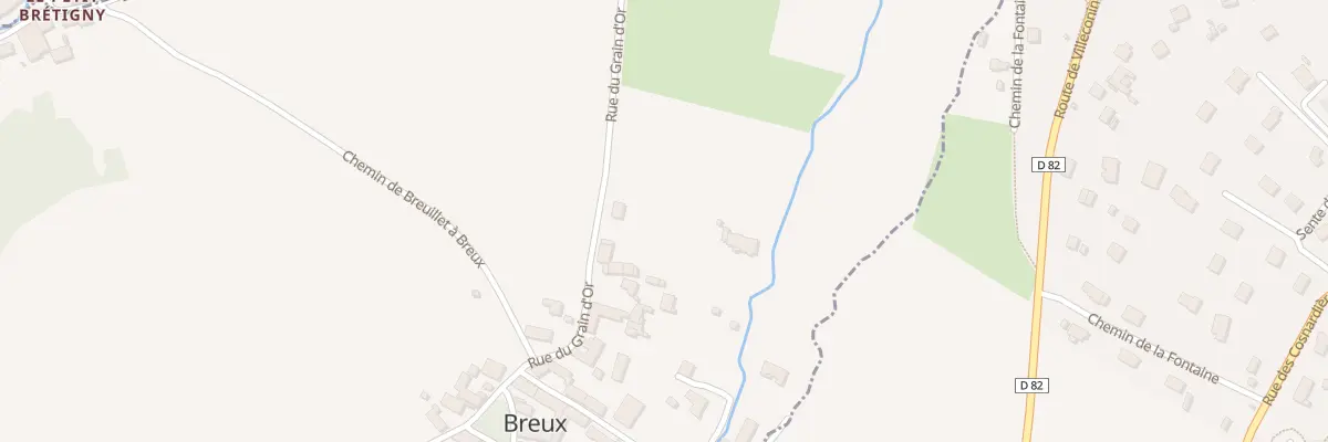 Plan du 11 Rue du Grain d’Or à Breux-Jouy